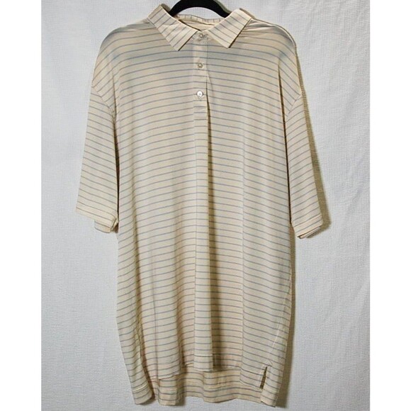 NWT FootJoy Stretch Lisle Pinstripe Self Collar Polo 2XL - Picture 1 of 5